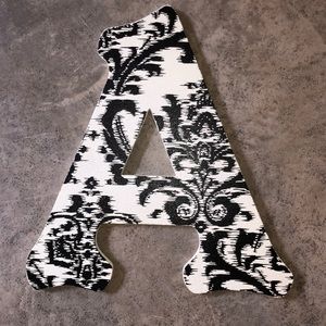 Letter A decorative hanging